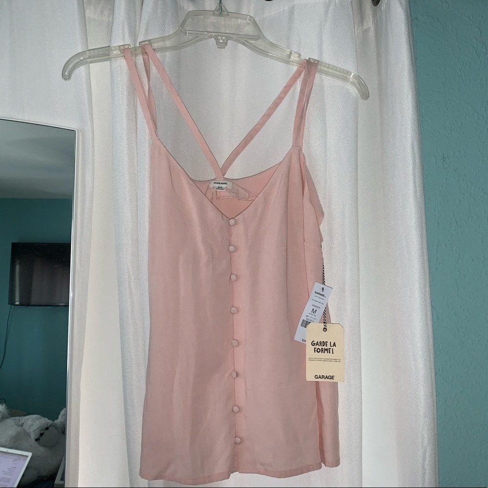 Buttoned front cami from garage, M